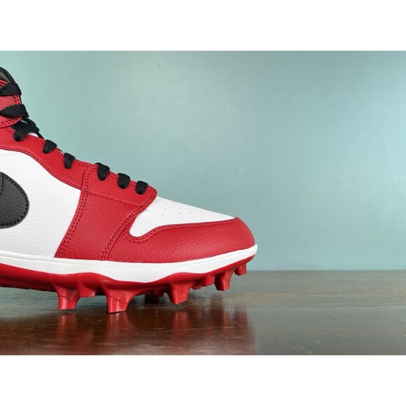 Air Jordan 1 Mid Alpha Menace "Chicago" Football Cleats Men’s Size 13 FJ6805-106 - Picture 5 of 11